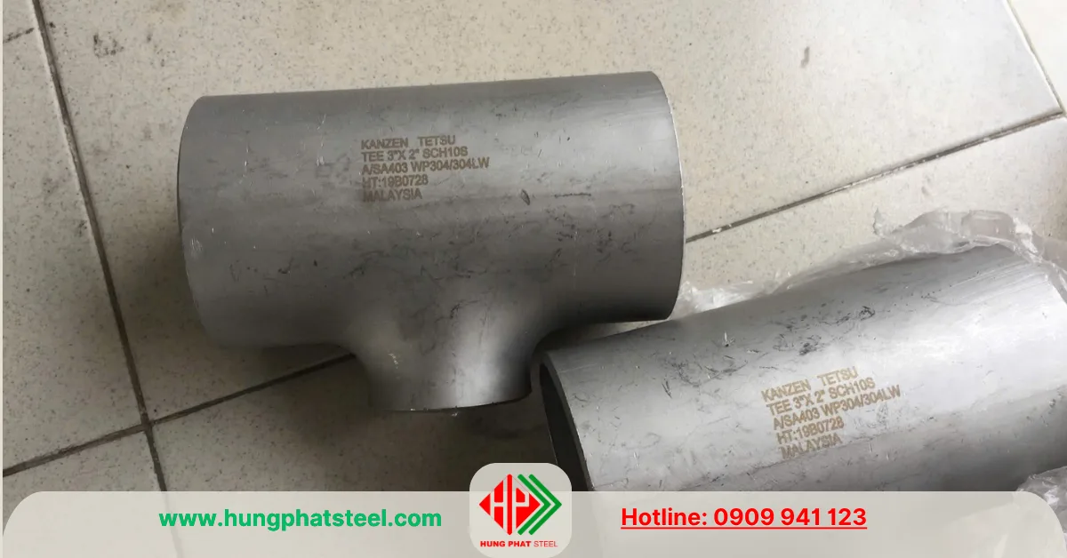 Tê giảm hàn inox (tê thu)