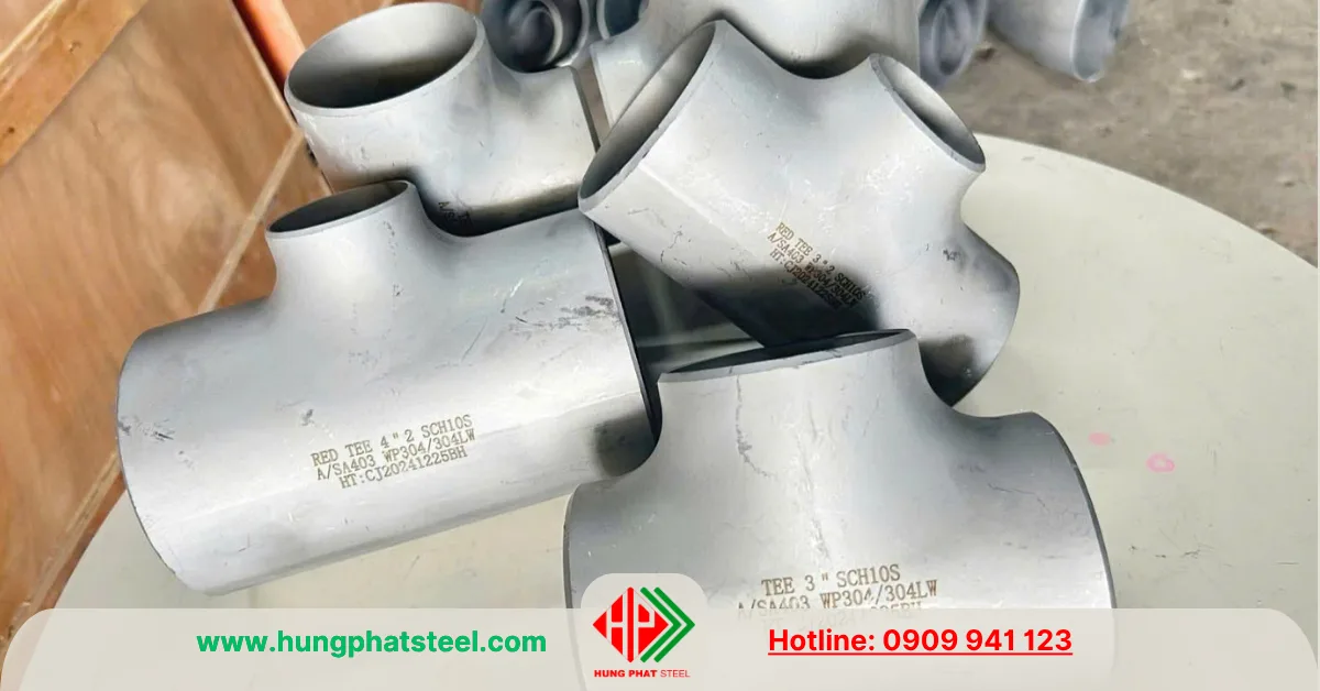 Tê giảm hàn inox (tê thu)