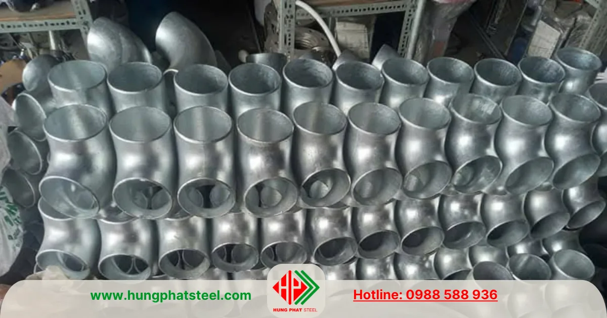 Tê hàn DN125 mạ kẽm (D141, 5inch)