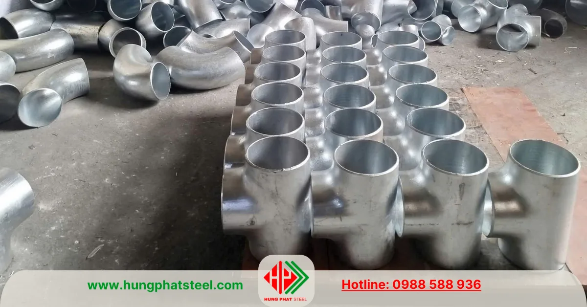 Tê hàn DN200 mạ kẽm (D219, 8inch) (8)