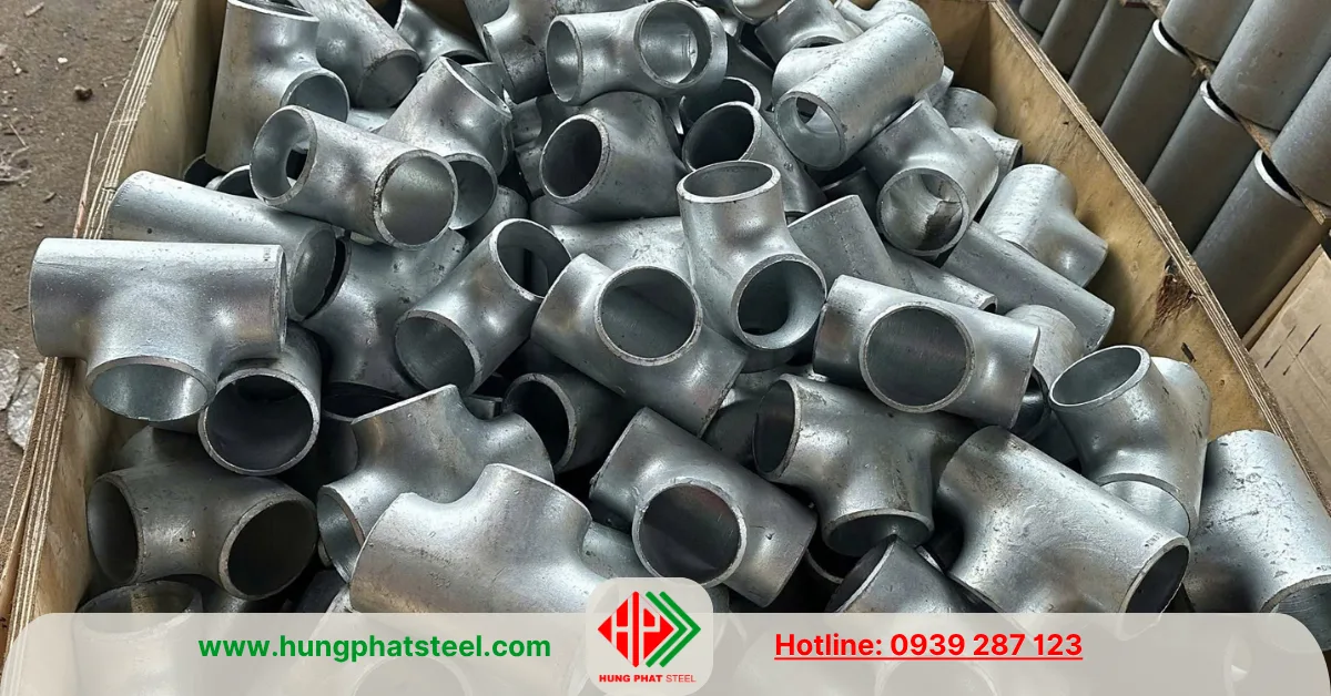 Tê hàn DN80 SCH40 (phi 90) mạ kẽm
