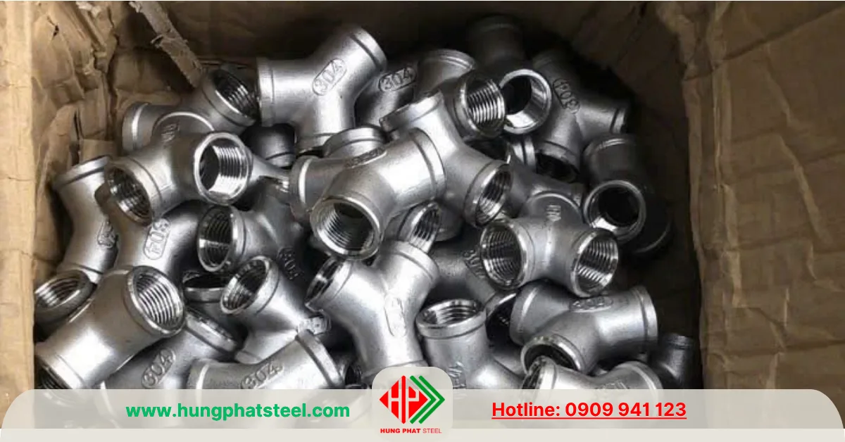 Tê ren chữ Y INOX