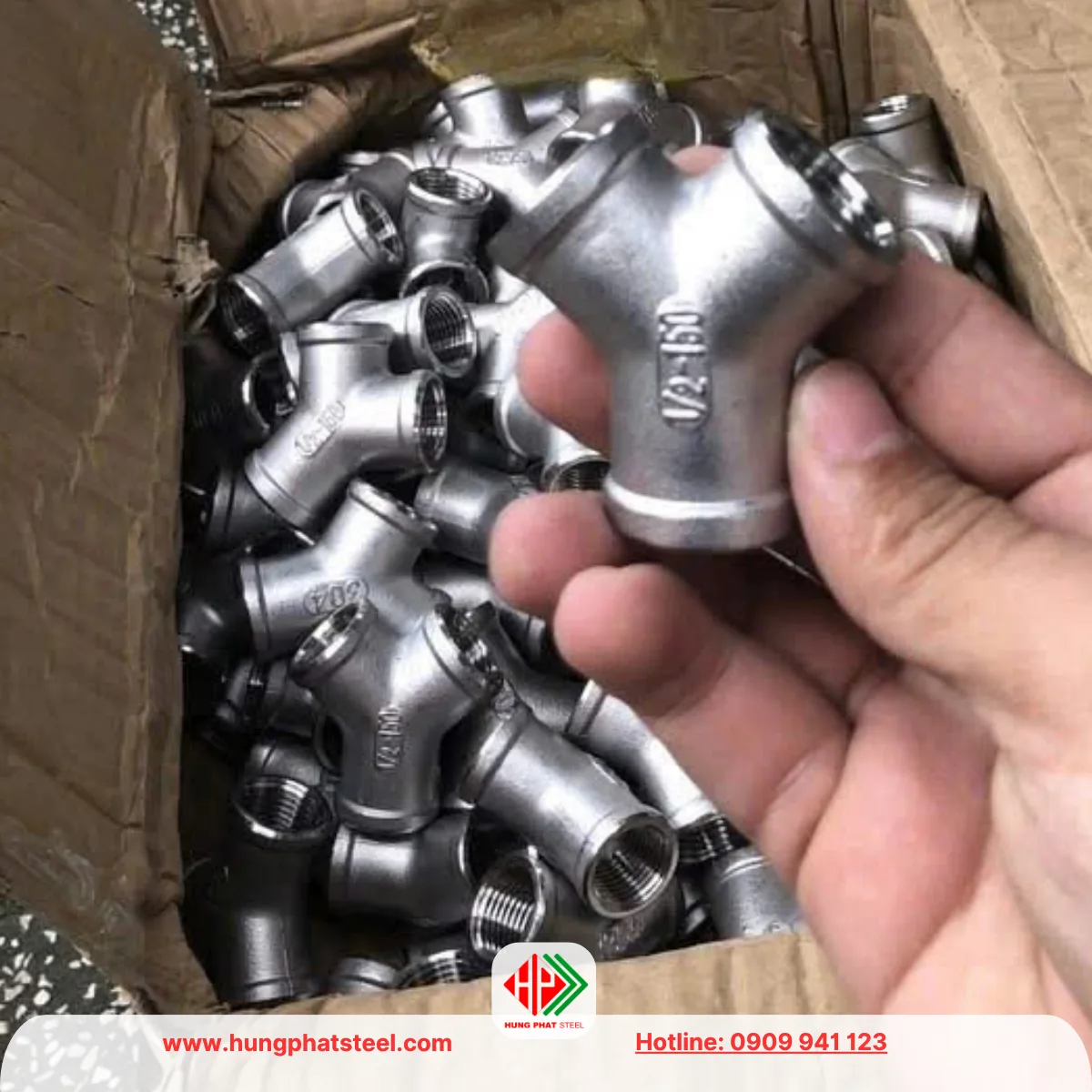 Tê ren chữ Y INOX