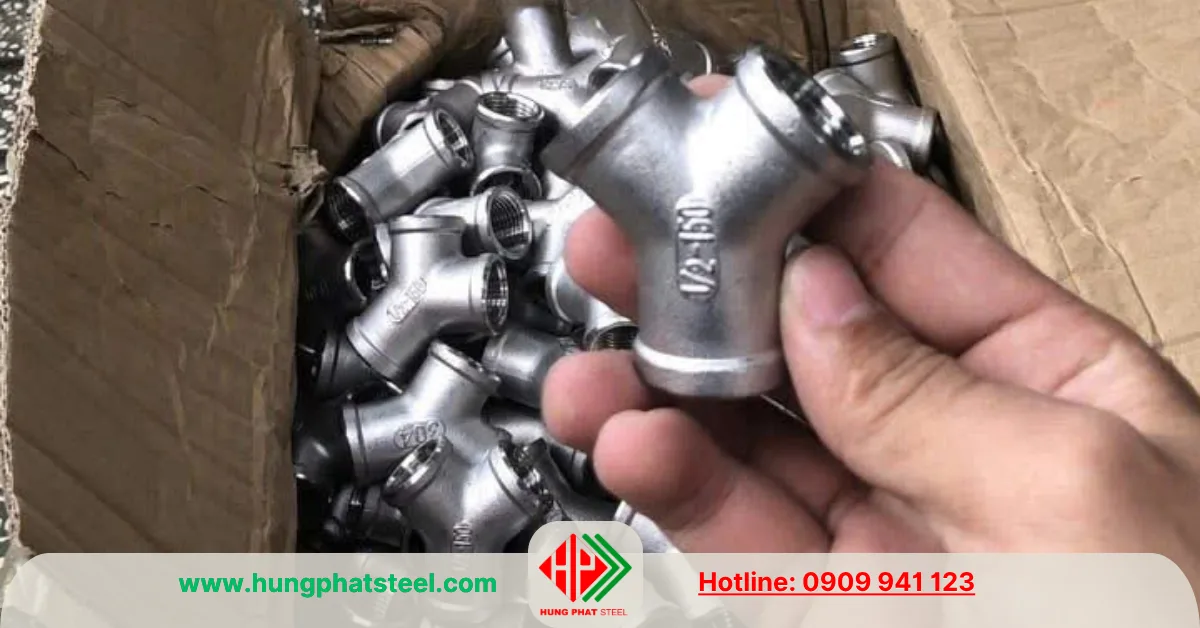 Tê ren chữ Y INOX