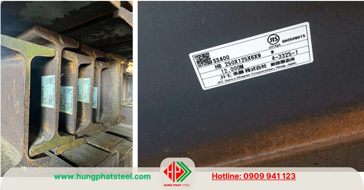 Thép I250 của Nhật