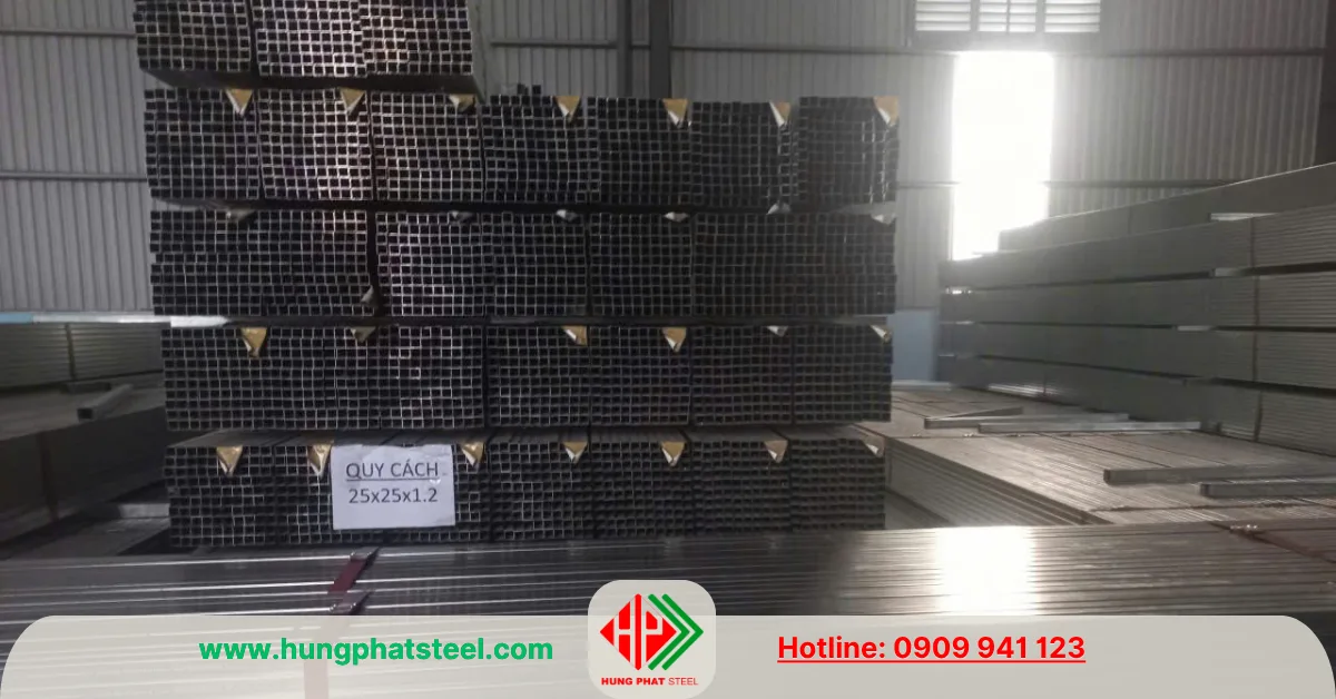 Thép hộp Hòa Phát 25x25