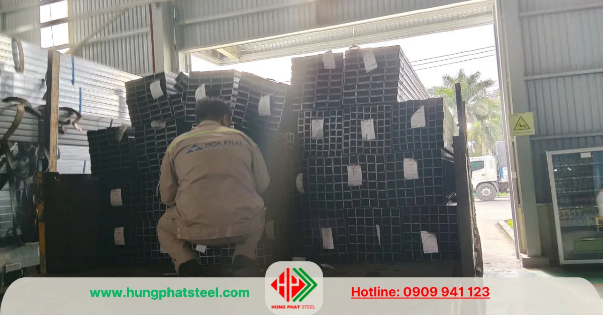 Thép hộp Hòa Phát 25x50