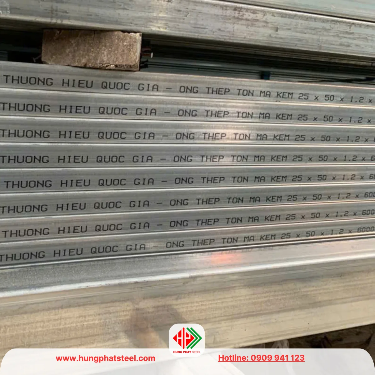 Thép hộp Hòa Phát 25x50