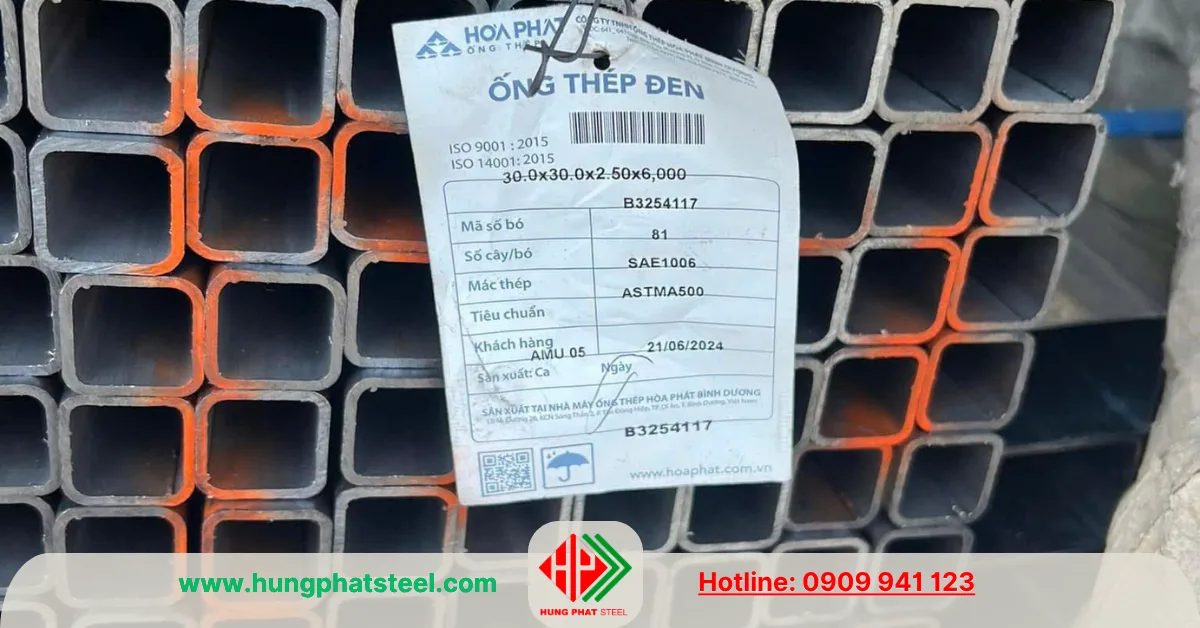 Thép hộp Hòa Phát 30x30