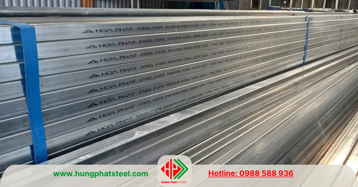 Thép hộp Hòa Phát 30x60