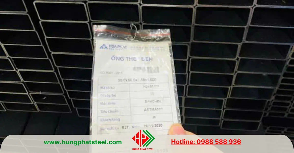 Thép hộp Hòa Phát 30x60