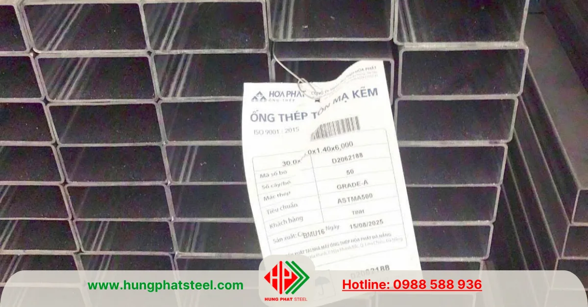 Thép hộp Hòa Phát 30x60