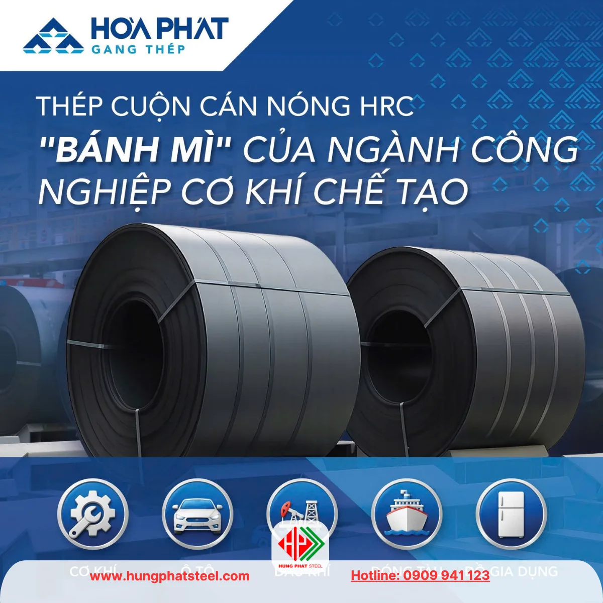 Thép tấm Hòa Phát (thép cuộn cán nóng)