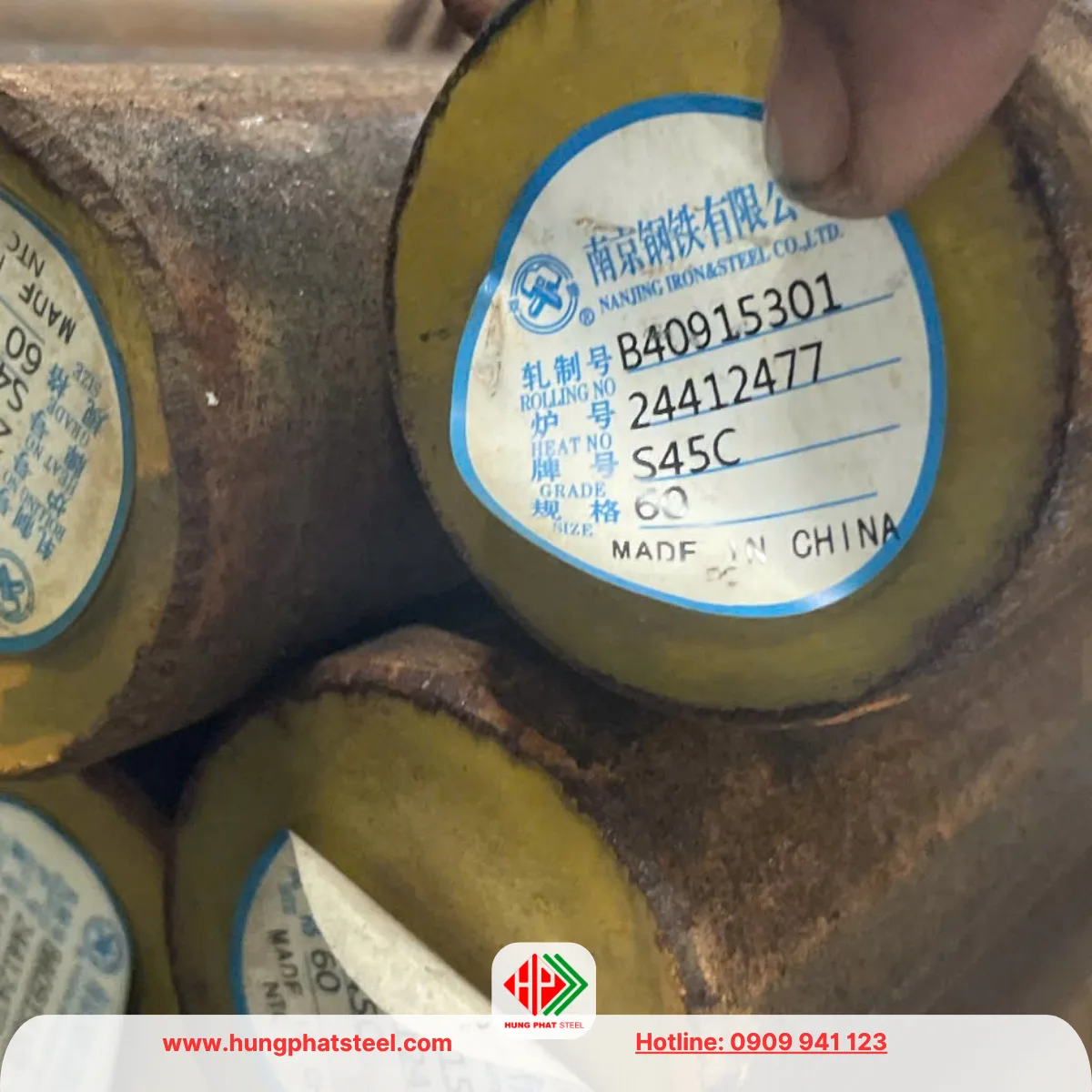 Thép tròn đặc S45C (Láp C45)