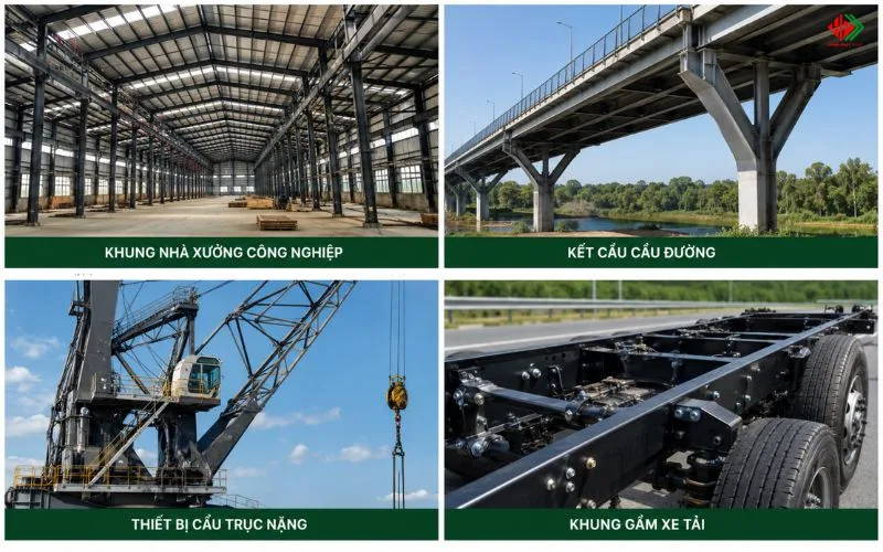 Ứng dụng thực tế của thép cường độ cao