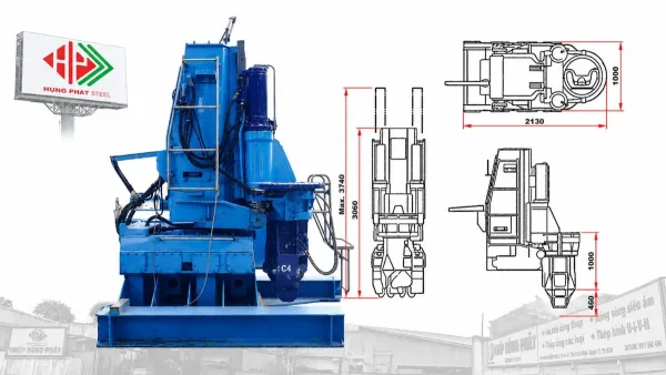 Máy ép cừ Larsen