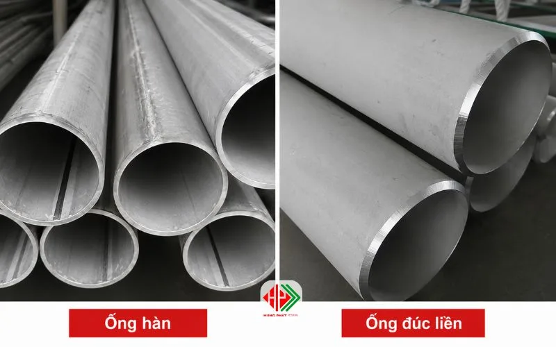 Trọng lượng ống inox 304 hàn và đúc liền
