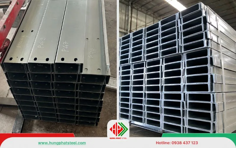 Xà gồ C Z mạ kẽm tồn kho sẵn tại Thép Hùng Phát