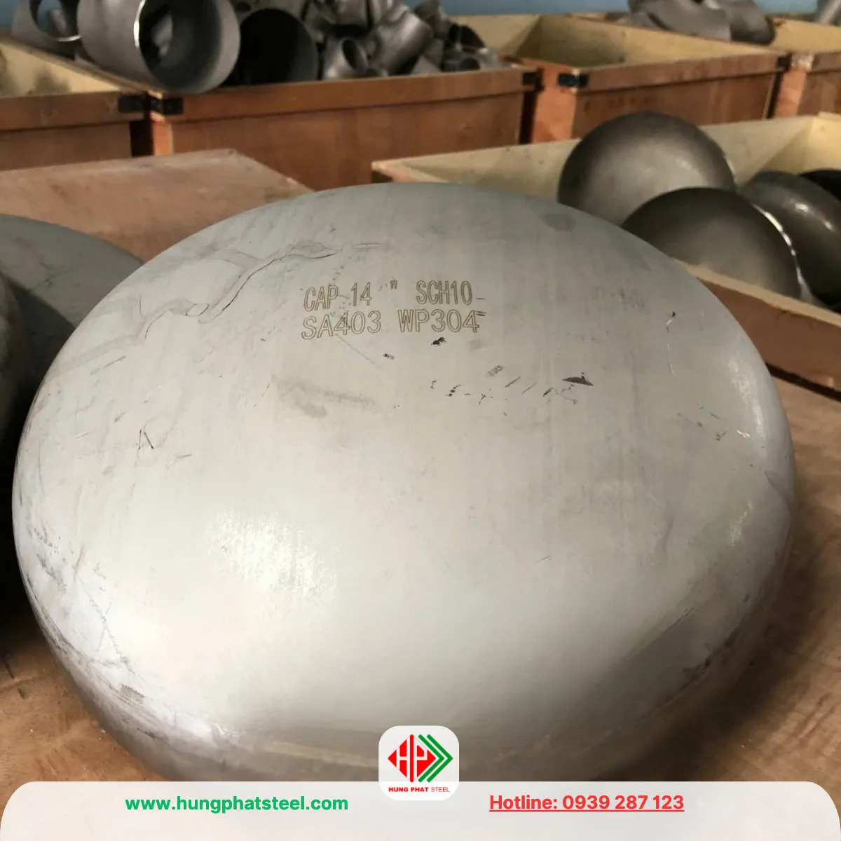Chén hàn INOX DN350 (D355)