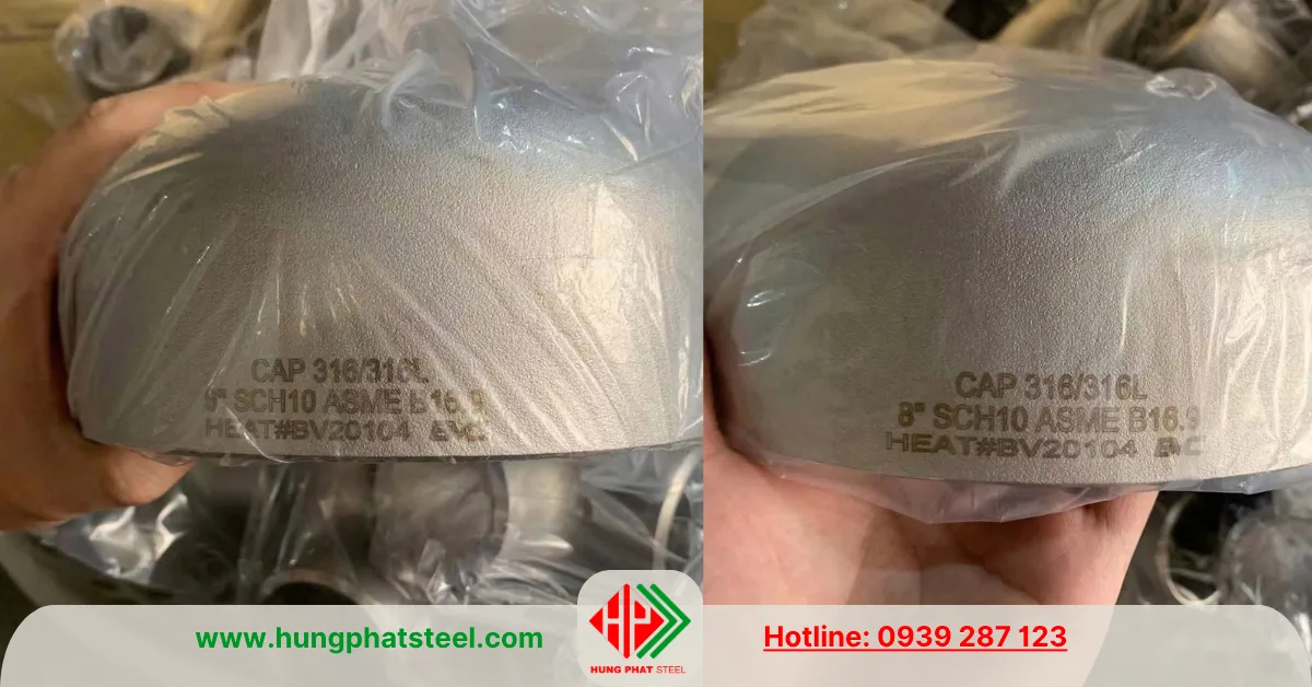 Chén hàn inox 316 phi 219