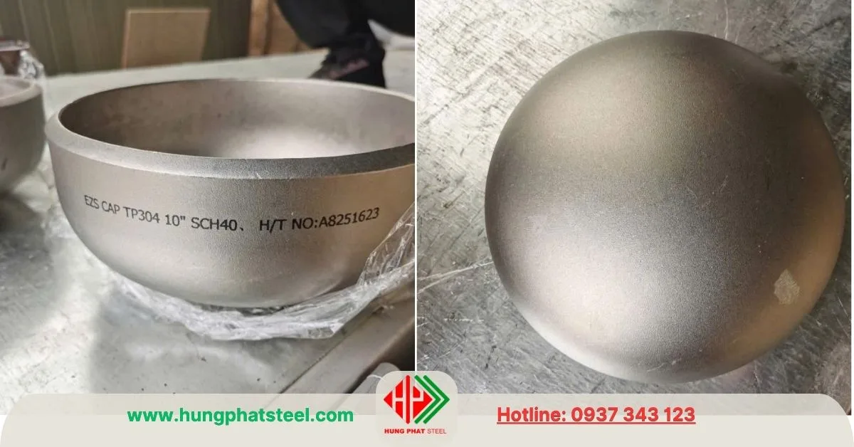 Chén hàn inox DN250 SCH40