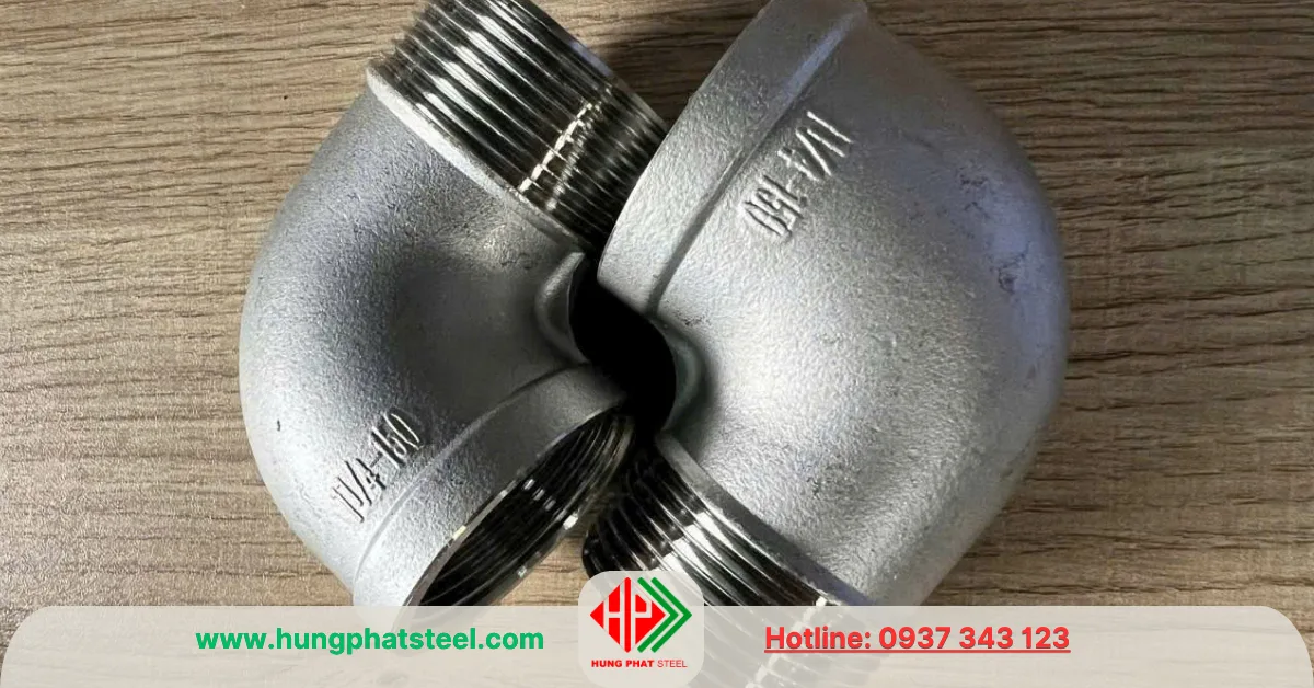 Co điếu ren inox DN32