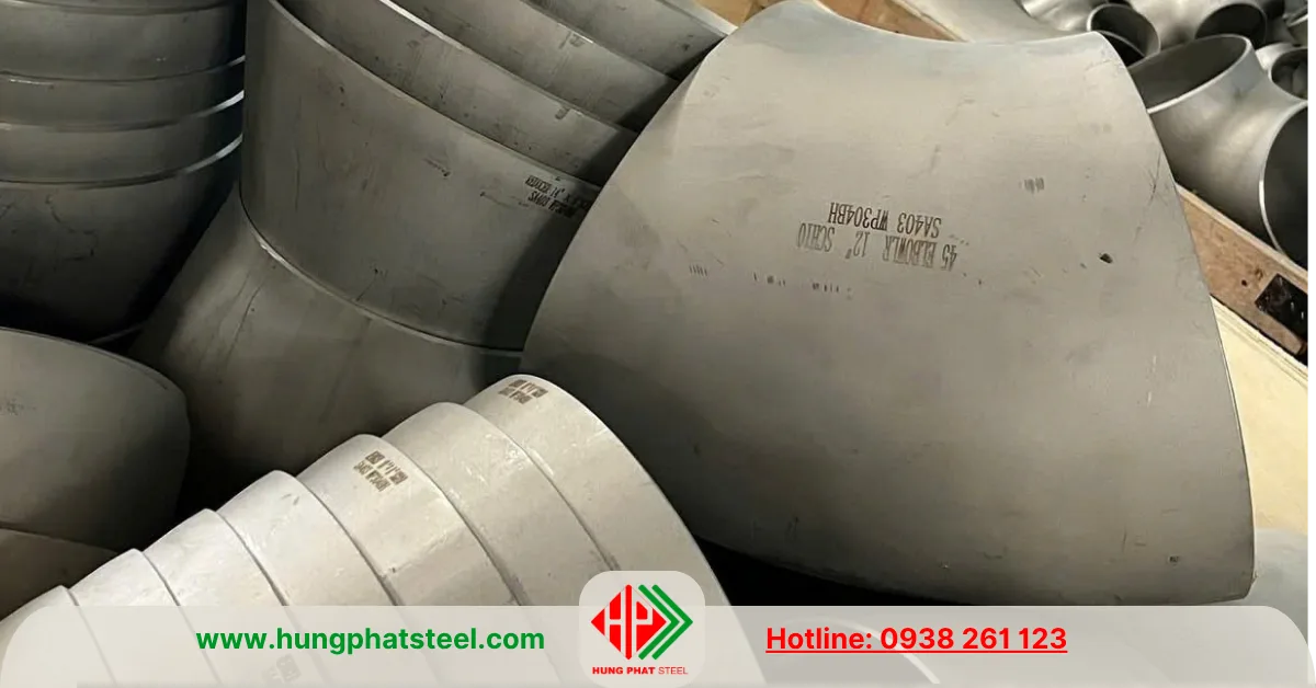 Co lơi hàn inox DN300 (45 độ)