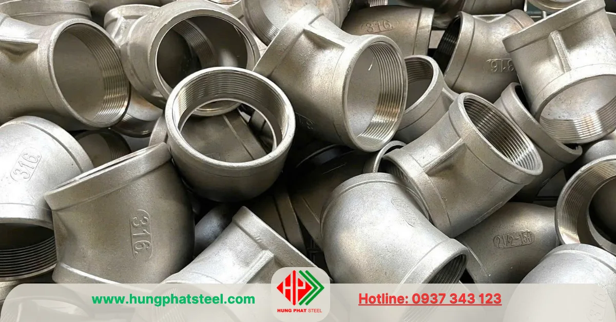 Co lơi ren inox 316 DN65