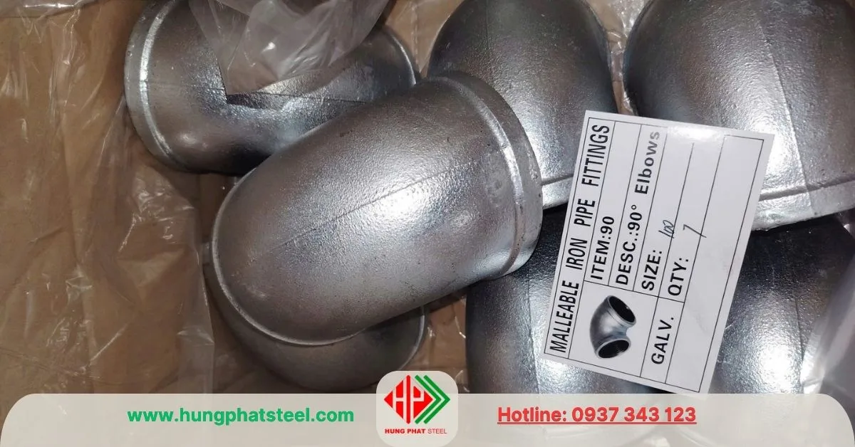 Co ren mạ kẽm DN100 (D114, 4inch)