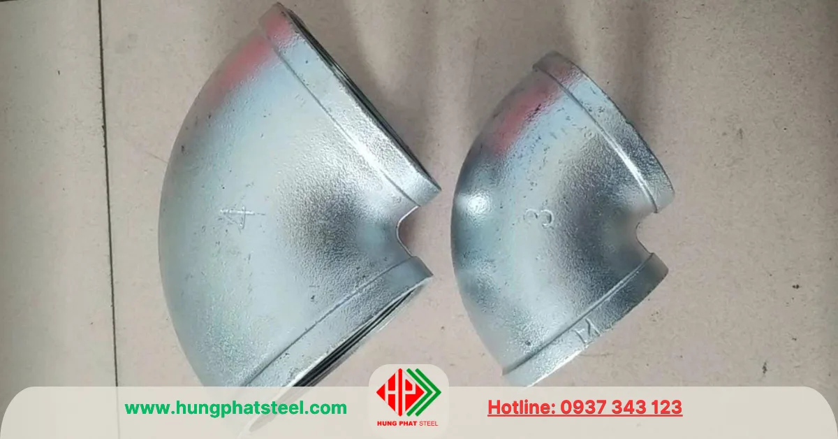 Co ren mạ kẽm DN100 (Phi 114)