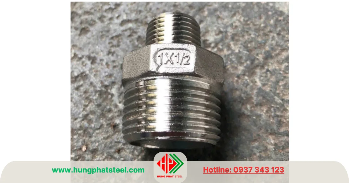 Kép inox giảm DN25xDN15