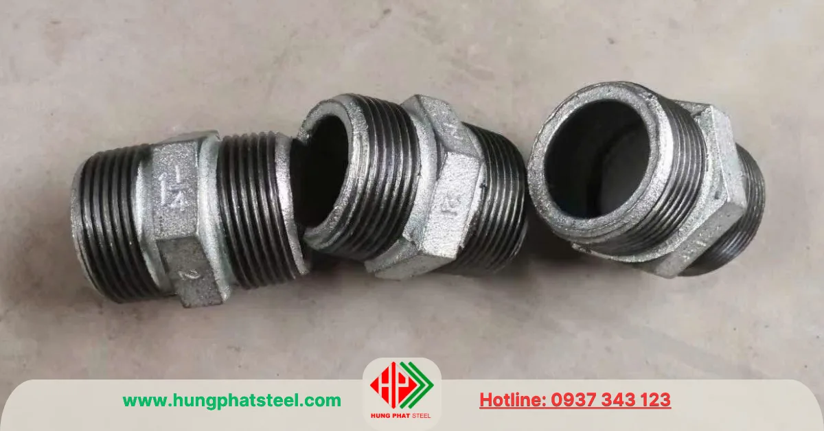 Kép ren mạ kẽm DN32