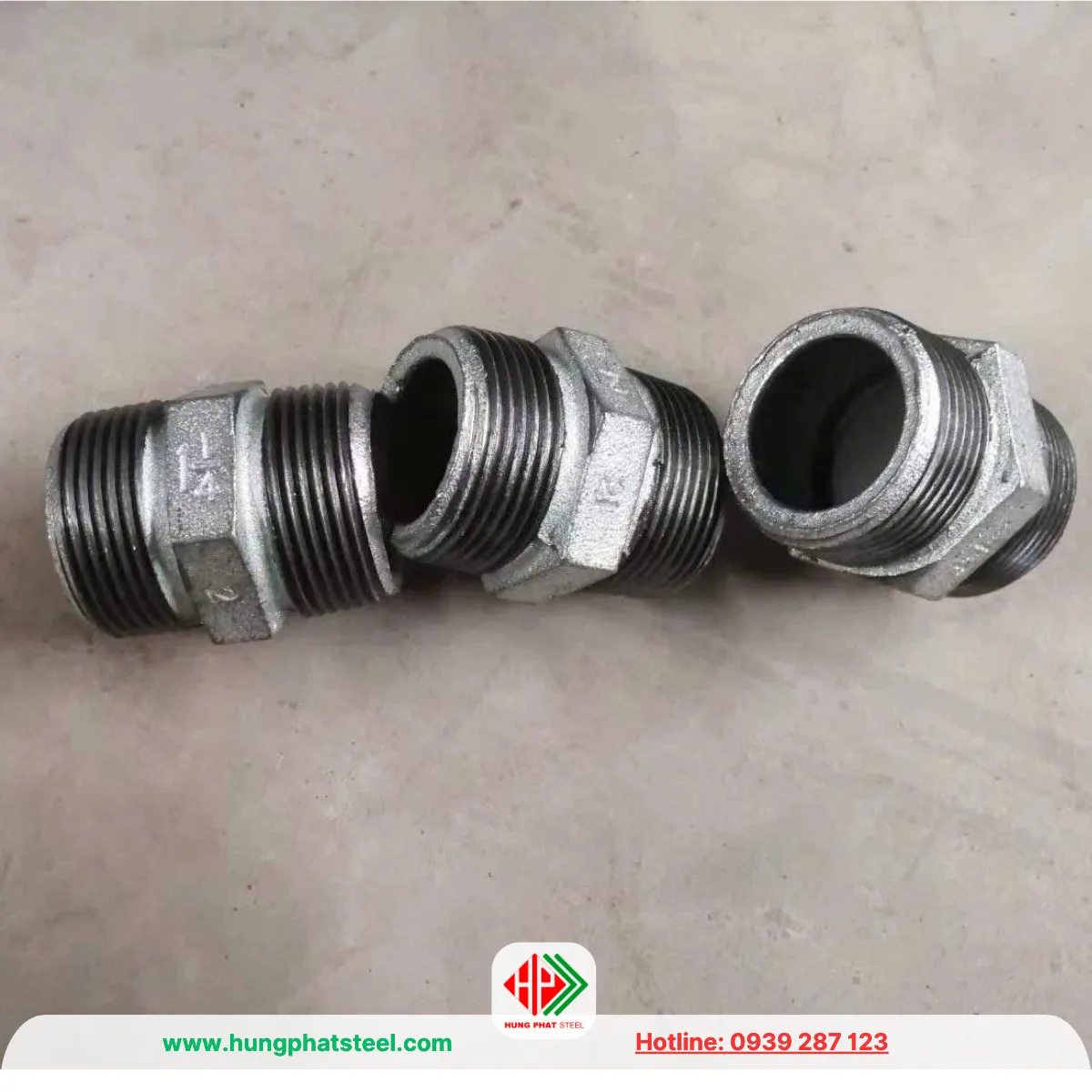 Kép ren mạ kẽm DN32