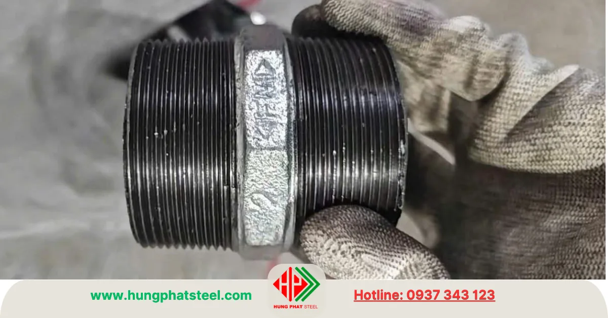 Kép ren mạ kẽm DN50 có UL FM