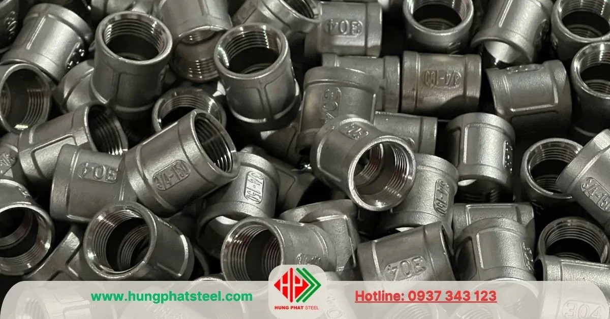 Măng Sông Ren INOX DN20 (D27)