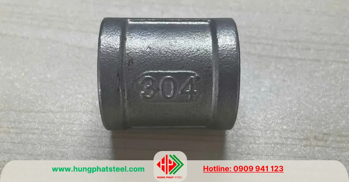 Măng sông ren INOX DN15 (D21)