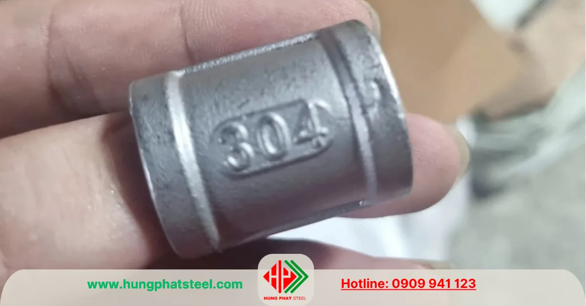Măng sông ren INOX DN15 (D21)