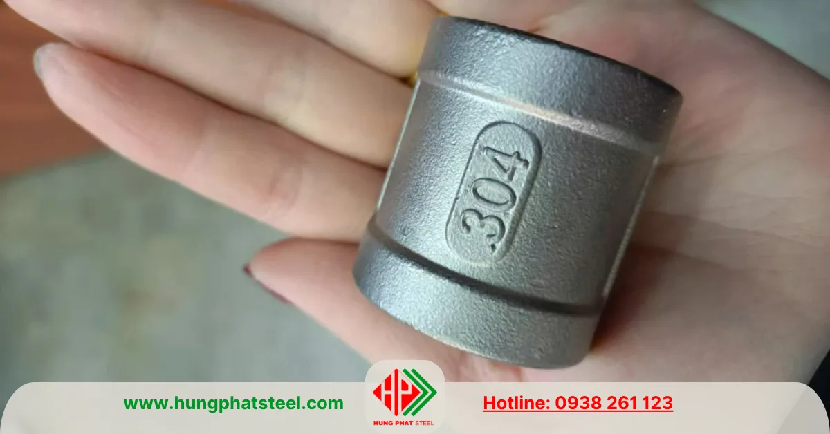 Măng sông ren INOX DN25 (D34)