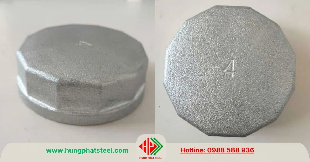 Nắp Bịt Ren Mạ Kẽm DN100 (D114)