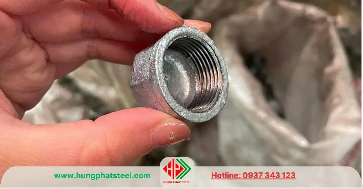 Nắp Bịt Ren Mạ Kẽm DN20 (D27)