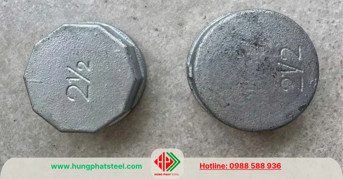Nắp Bịt Ren Mạ Kẽm DN65