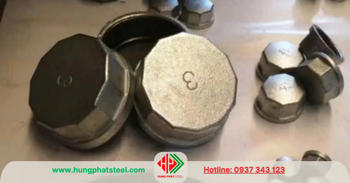 Nắp Bịt Ren Mạ Kẽm DN80 (D90)