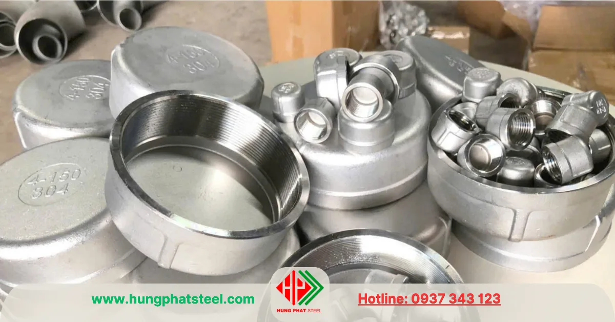 Nắp bịt ren INOX DN100 (D114)