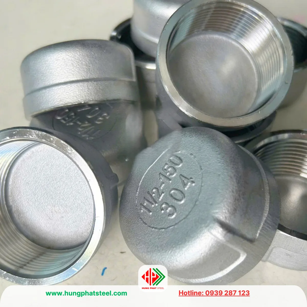 Nắp bịt ren INOX DN40 (D49)