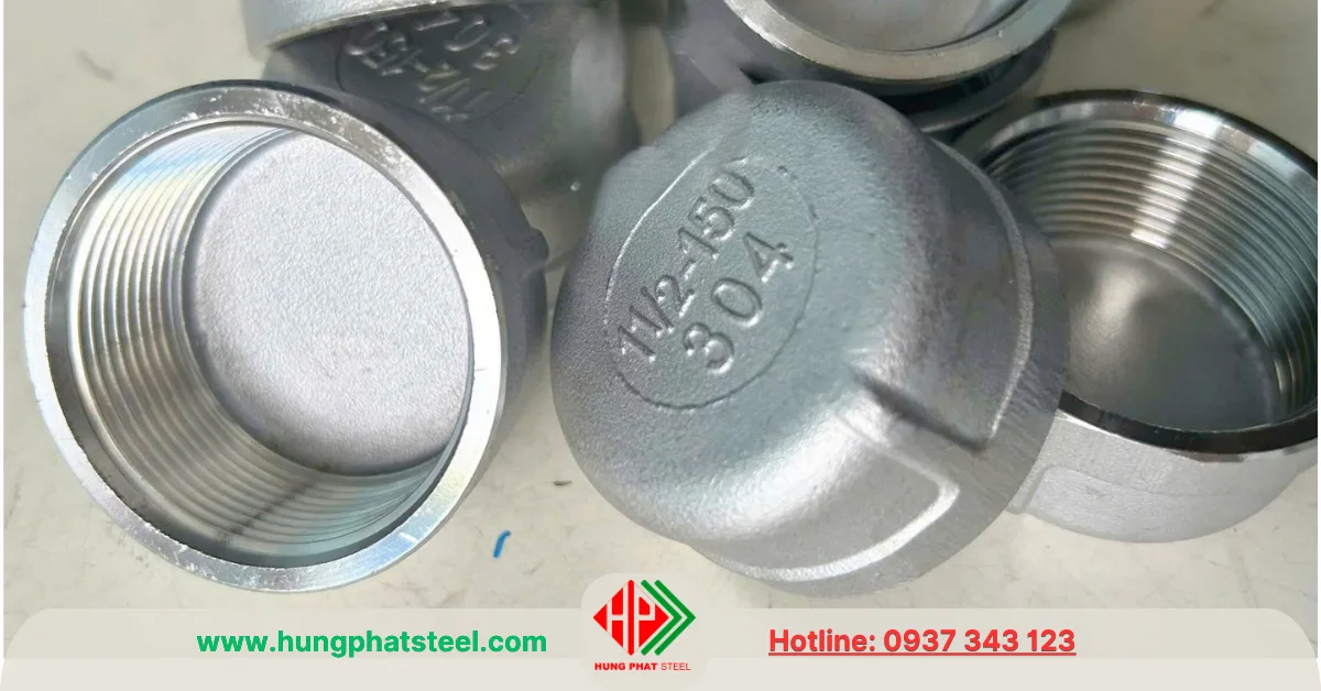 Nắp bịt ren INOX DN40 (D49)