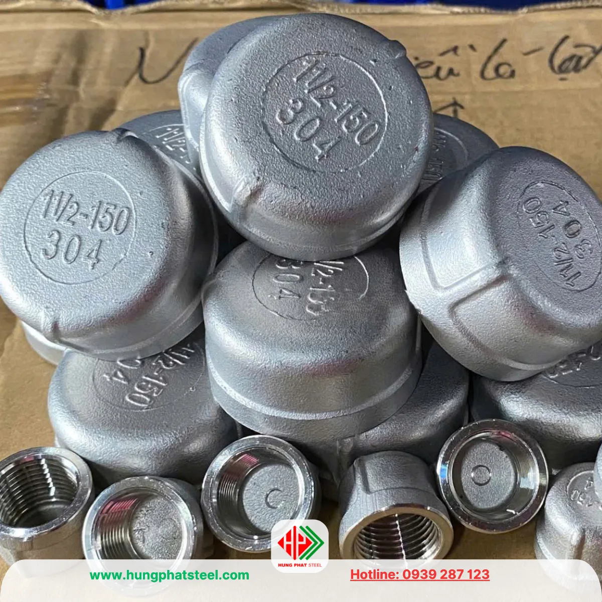 Nắp bịt ren INOX DN40 (D49)