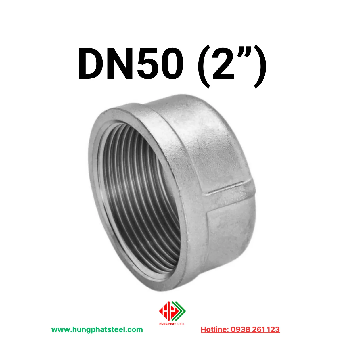 Nắp bịt ren INOX DN50 (D60)