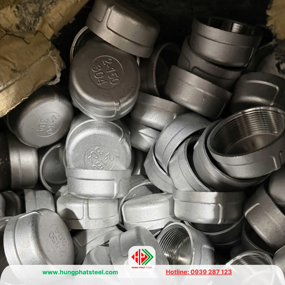 Nắp bịt ren INOX DN50 (D60)