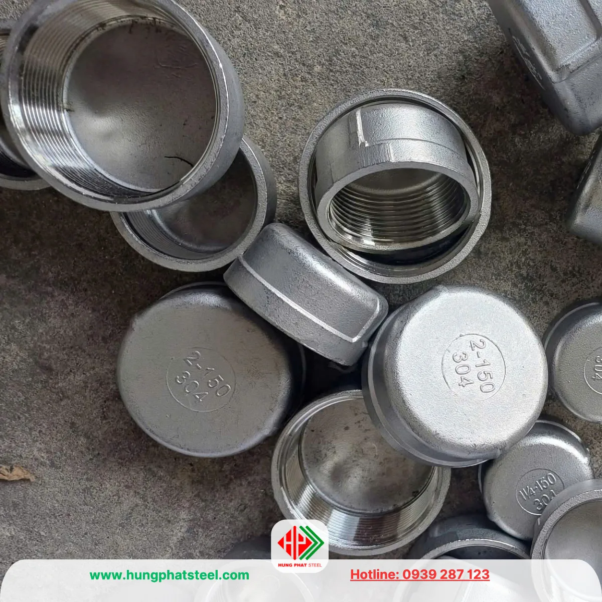 Nắp bịt ren INOX DN50 (D60)