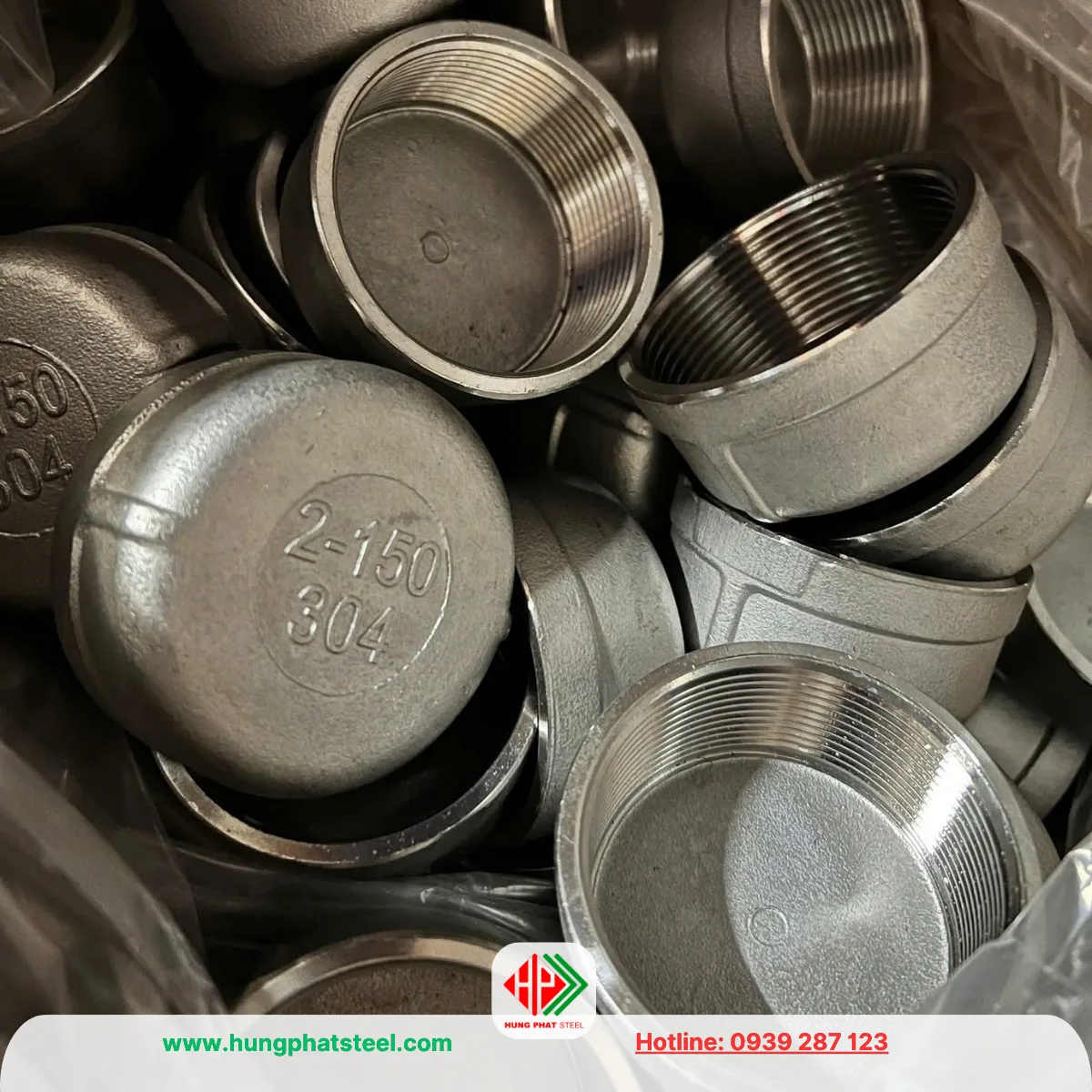 Nắp bịt ren INOX DN50 (D60)